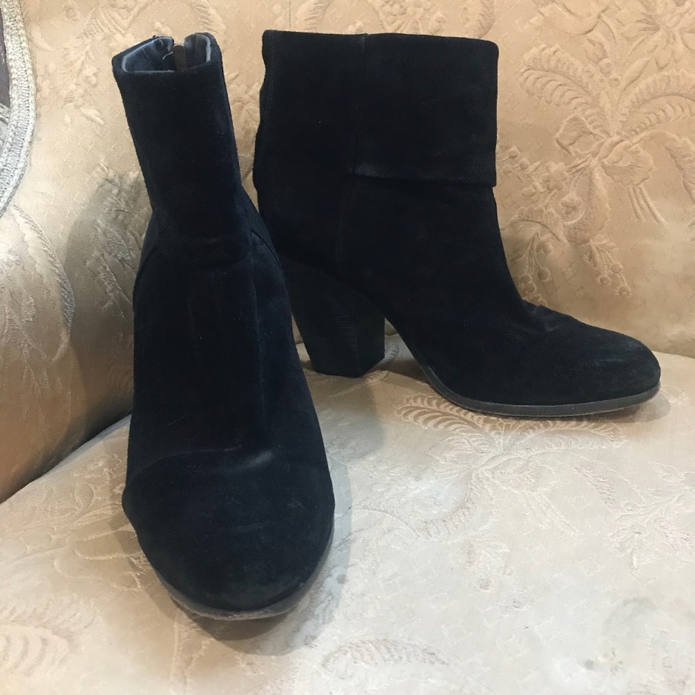 rag & bone 'Newbury' Bootie (Black suede)